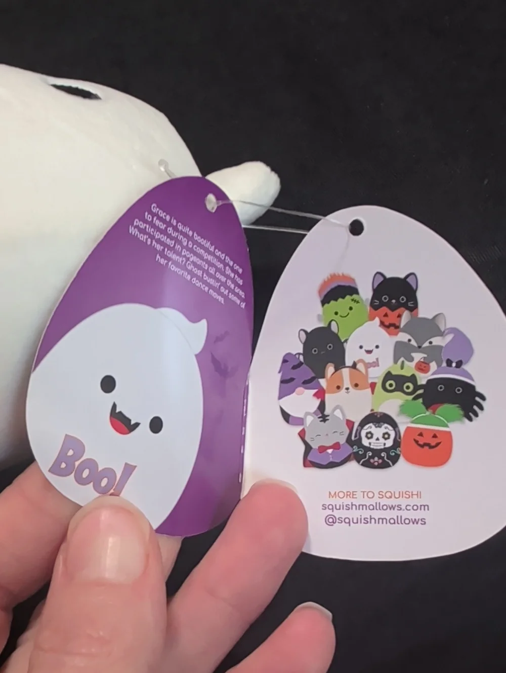 Squishmallows White Ghost Plush 